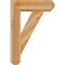 Ekena Millwork Traditional Craftsman Rough Sawn Bracket w/ Offset Brace, Western Red Cedar, 8"W x 26"D x 38"H BKT0806X26X38TRA04RWR - alternate 2